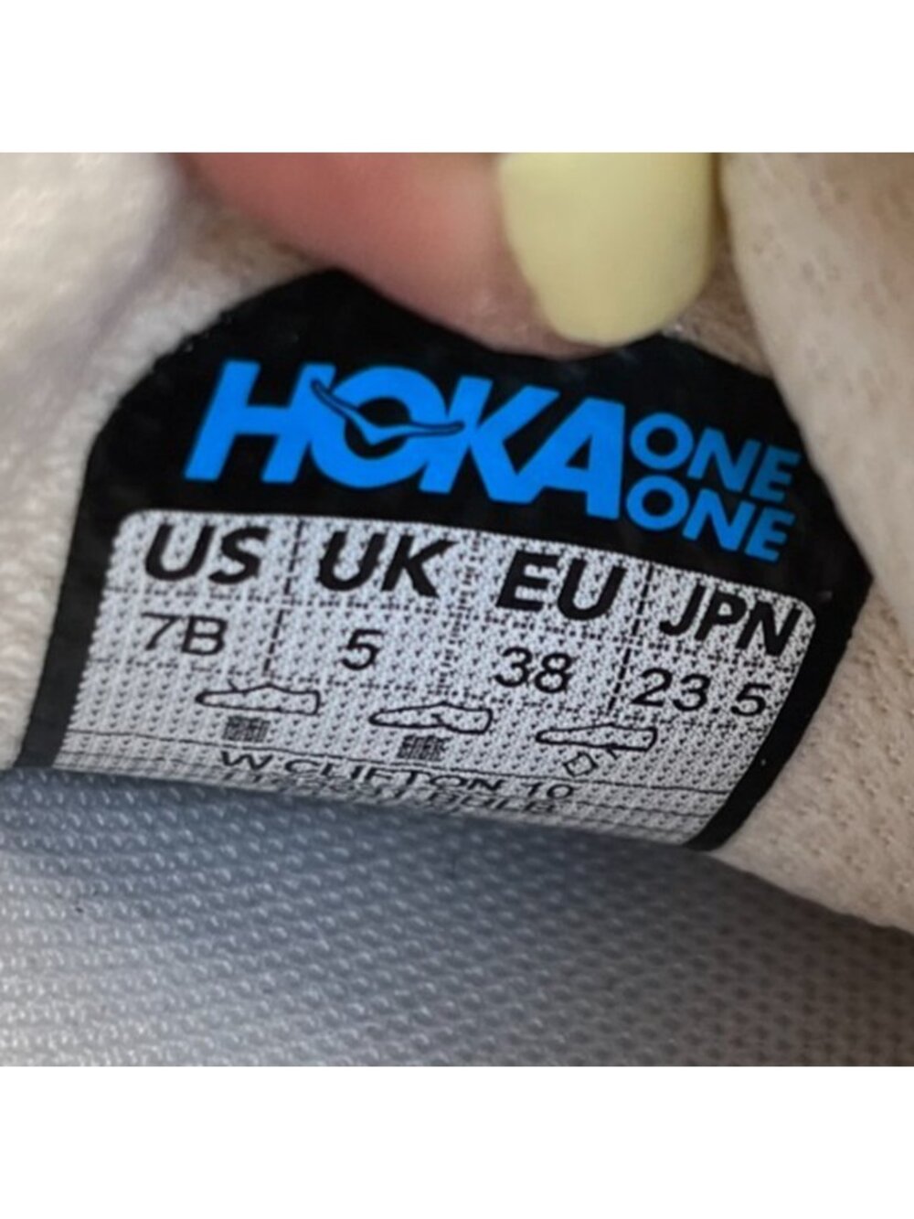 Hoka One One Clifton 10 Womens Size 7 Beige Pink Athletic Running Shoes Sneakers - Picture 9 of 10
